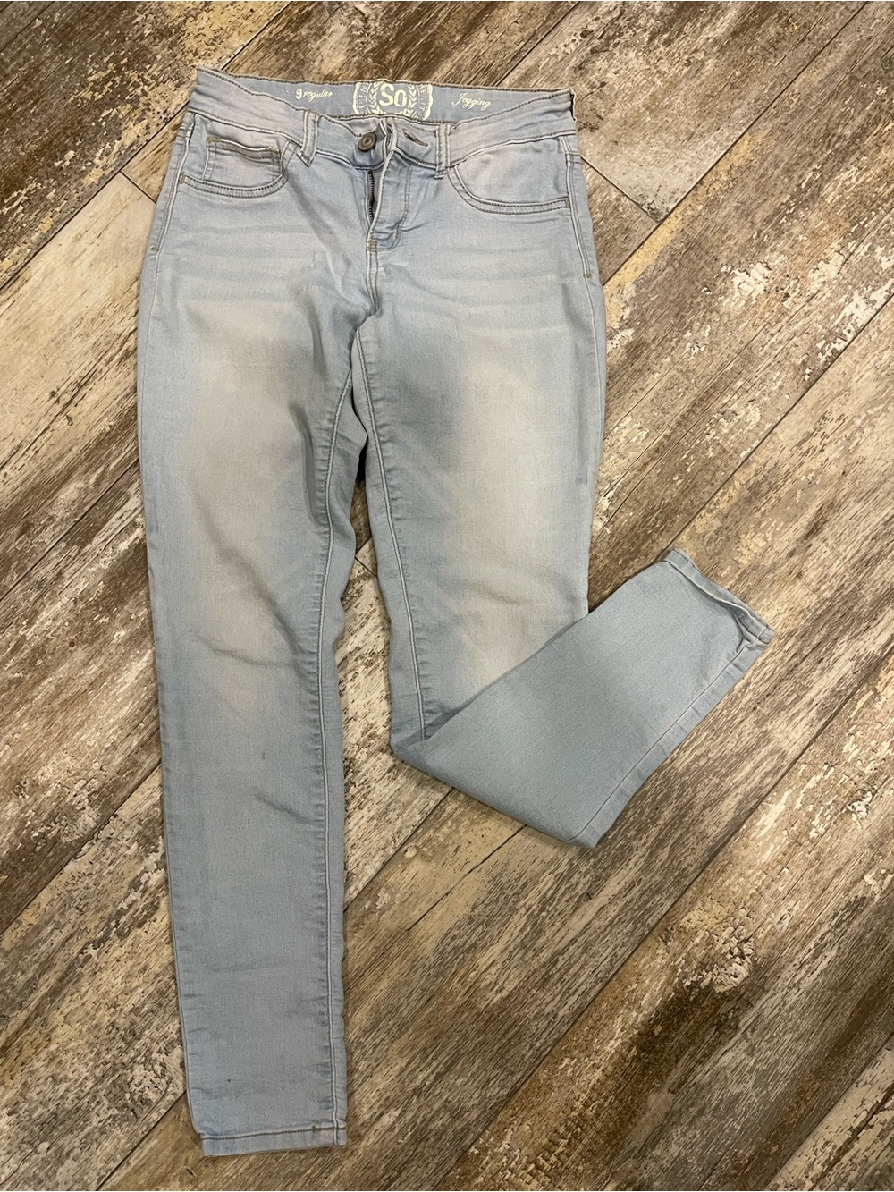 SO Women's Pale Blue Skinny Jeans